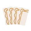 Colorblock Linen Napkin Amber Set of 4