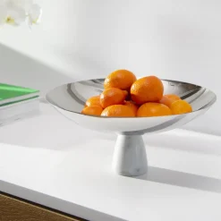Coluna Carrara Marble Fruit Bowl