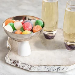 Coluna Carrara Marble Nut Bowl