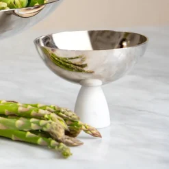 Coluna Carrara Marble Nut Bowl