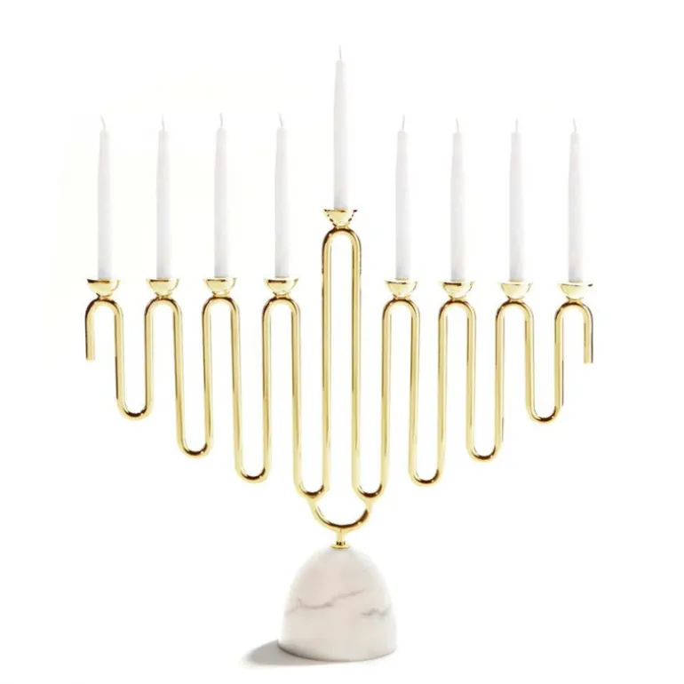 Coluna Menorah Carrara & Gold