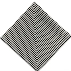 Concorde Napkin Black and Ivory Set of 4