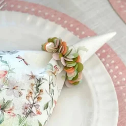Confetti Pastel Sprinkles Napkin Ring Set of 4