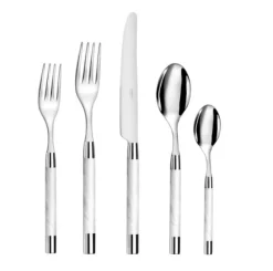 Conty Flatware White 5-Piece Setting