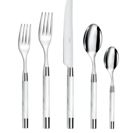 Conty Flatware White 5-Piece Setting