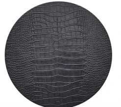 Croco Placemat Charcoal Set of 4