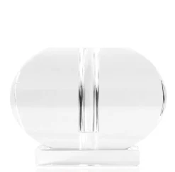Crystal Oval Wide Bud Vase