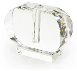 Crystal Oval Wide Bud Vase