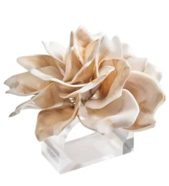 Dahlia Napkin Ring Ivory Set of 4