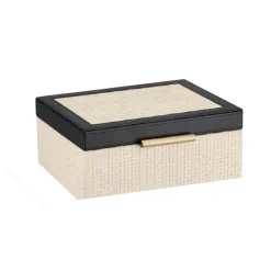 Dana Raffia & Leather Box