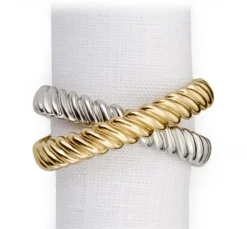 Deco Twist Napkin Ring Set of 4