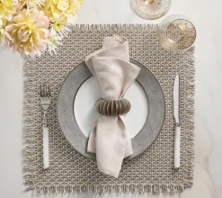 Demilune Napkin Ring Silver Set of 4