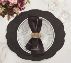 Demilune Napkin Ring Silver Set of 4