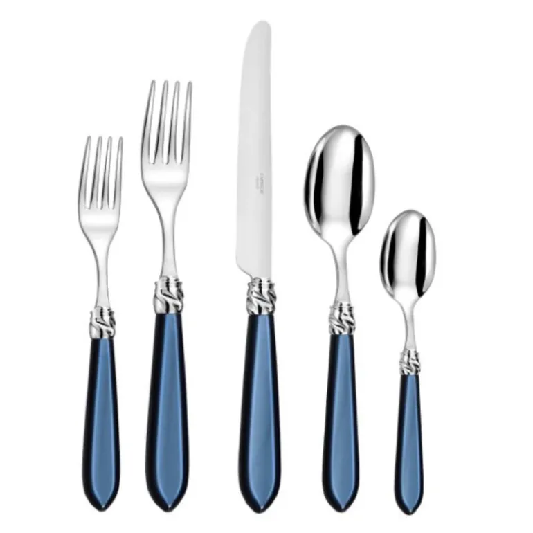 Diana Sapphire Flatware 5 Piece Setting