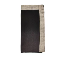 Dip Dye Napkin Grey & Black Set of 4