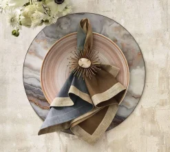 Dip Dye Napkin Grey & Taupe Set of 4