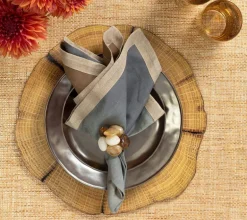 Dip Dye Napkin Grey & Taupe Set of 4