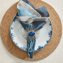 Dip Dye Napkin Navy & Blue Set of 4