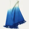 Dip Dyed Alpaca Throw Cobalt