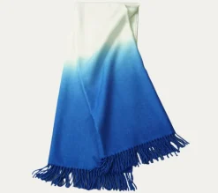Dip Dyed Alpaca Throw Cobalt