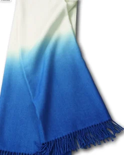 Dip Dyed Alpaca Throw Cobalt