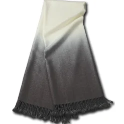 Dip Dyed Alpaca Throw Pewter