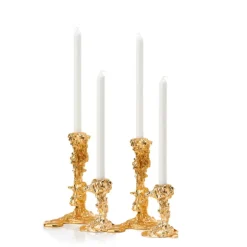 Drip Gold Candle Holder