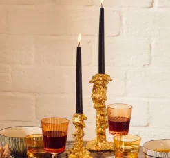 Drip Gold Candle Holder