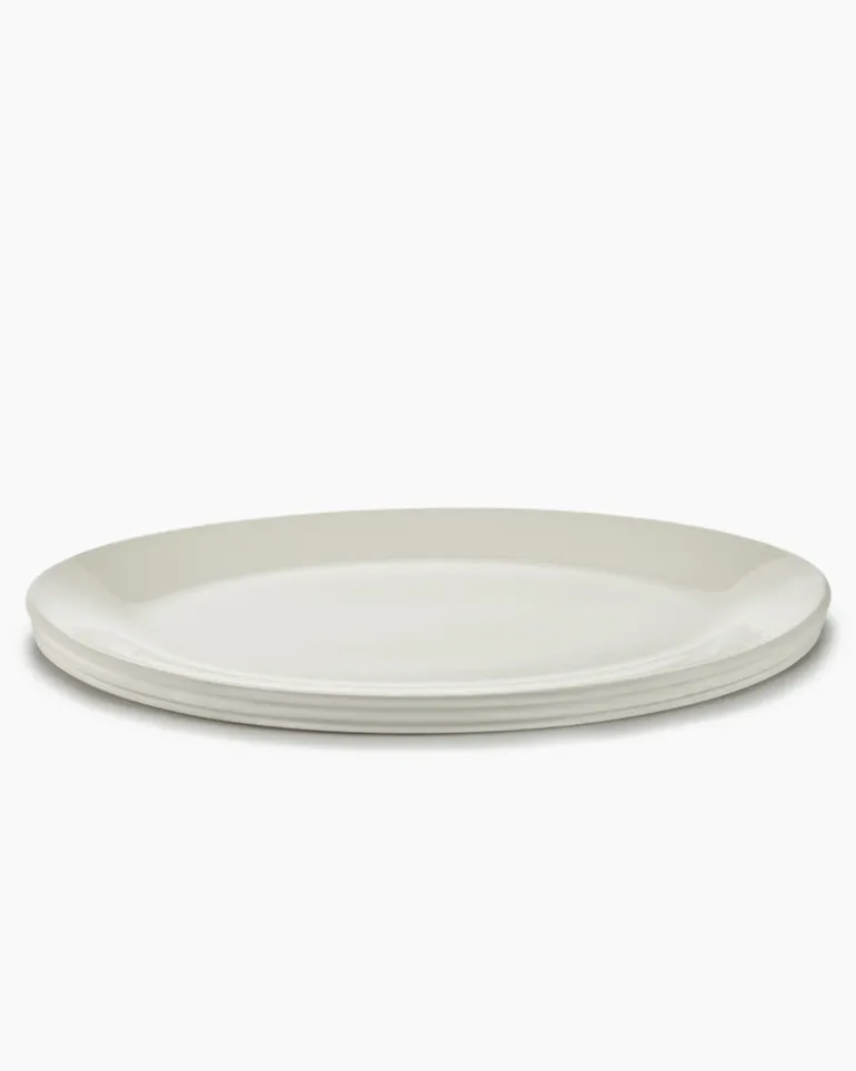 Dune Oval Serving Platter Alabaster - Large