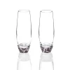 Elevo Champagne Glasses, Amethyst, Set of 2