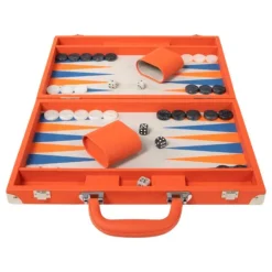 Ellen Orange Backgammon Set