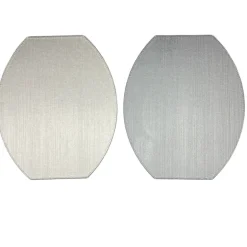 Ellipse Reversible Placemat Set of 4 - Channel Ivory Linen & Grey Spring