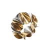 Enigma Napkin Rings Gold & Silver Set of 4