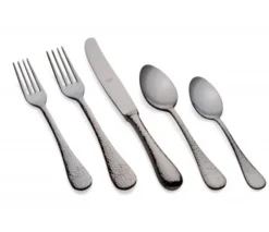 Epoque Oro Nero Flatware 5 Piece Setting