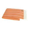 Fiji Stripe Throw - Papaya