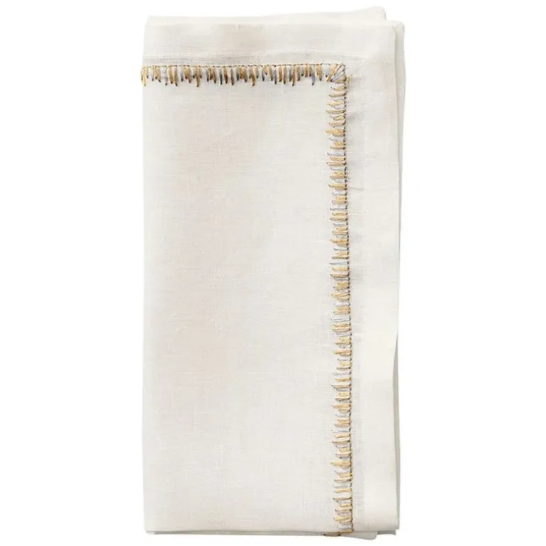 Filament Napkin Gold & Silver Set of 4