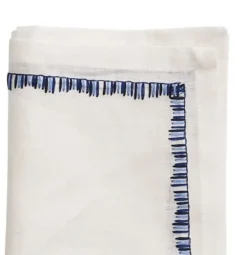 Filament Napkin White & Navy Set of 4