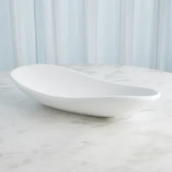 Flagstone Oblong Centerpiece - White