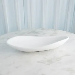 Flagstone Oblong Centerpiece - White