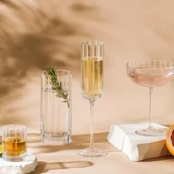 Fluted Champagne Glass