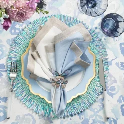 Flutter Napkin Ring Set of 4 - Lilac & Periwinkle