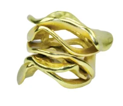 Flux Napkin Ring Gold Set of 4