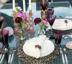 Fringe Napkin White & Gold Set of 4