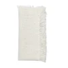 Fringe Napkin White & Silver Set of 4