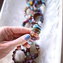 Gemstone Napkin Ring Multi Set of 4