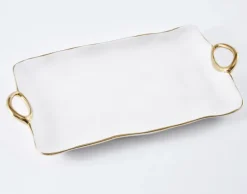 Gold Handle Tray Large