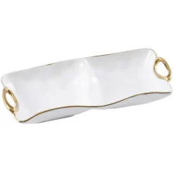 Golden Handle 2 Section Bowl