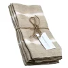 Hand Dyed Linen Napkin Set of 4 - Bone