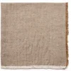 Herringbone Coffee Fringe Napkin Set of 4