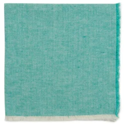 Herringbone Fringe Napkin Turquoise Set of 4